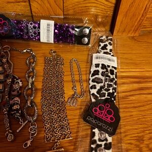 Assorted fashion jewelry bracelets- Some NEW- excellent condition-38 pcs total